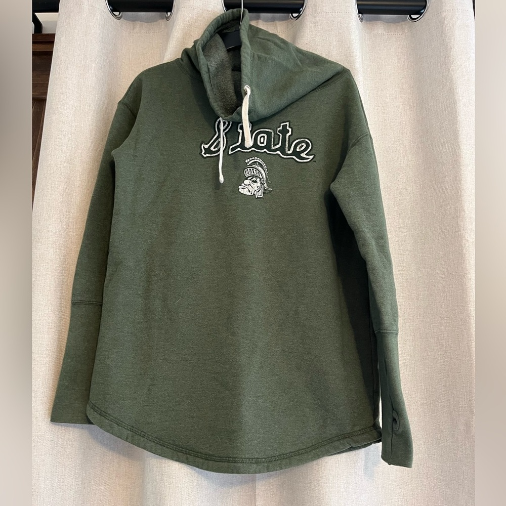 Green Hoodie with State Logo